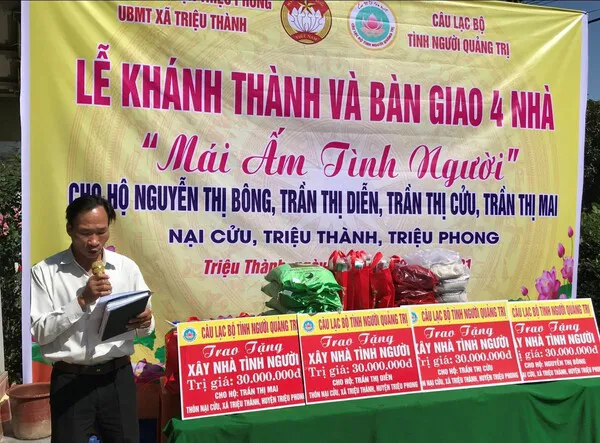 Ông Nguyễn Linh, Phó Chủ tịch UBMTTQ huyện Triệu Phong: Không có tổ chức nào chu toàn như Câu lạc bộ Tình Người Quảng Trị  